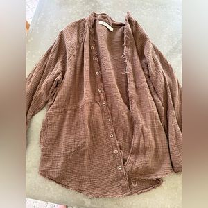 Free People long sleeve button down 2022
